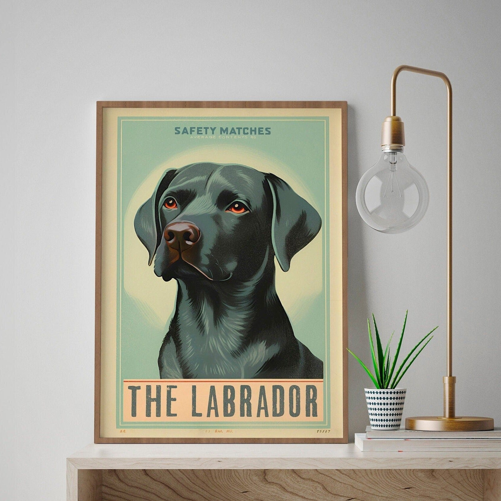 Black labrador wall art best sale